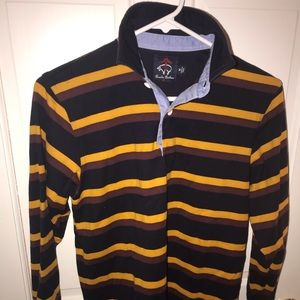 Brooks Brothers Fleece - Multi Stripe L/S Polo